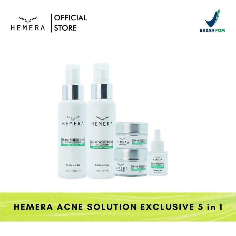 HEMERA Skincare Acne Solution Series / Paket Perawatan Wajah Berjerawat