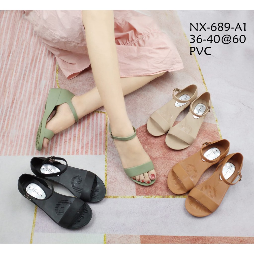 Myanka Jelly Shoes Simple Line