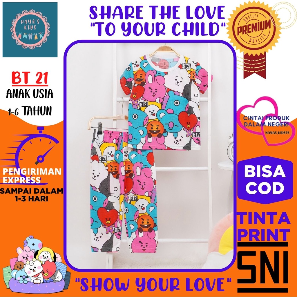 Setelan Anak Perempuan Baju Anak Perempuan Setelan Piyama Anak Perempuan dan Laki-Laki Baju Tidur An
