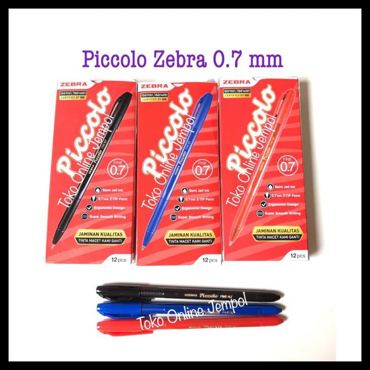 

0.7 Pulpen Piccolo Zebra Semi Gel Ink Pen Ballpoint 0,7 Jel Atk0889Zb