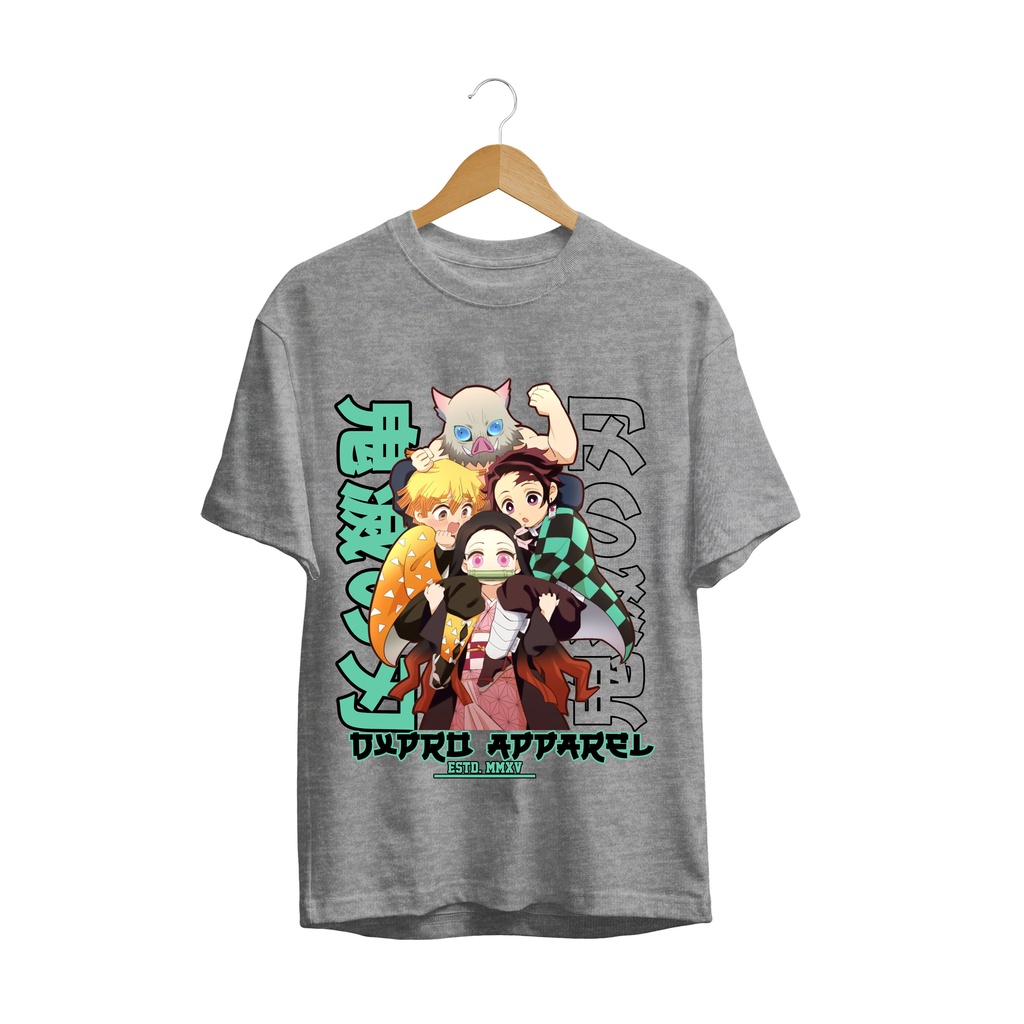 T-SHIRT KAOS ANIME DEMON SLAYER FRIENDSHIP KIMETSU NO YAIBA PREMIUM