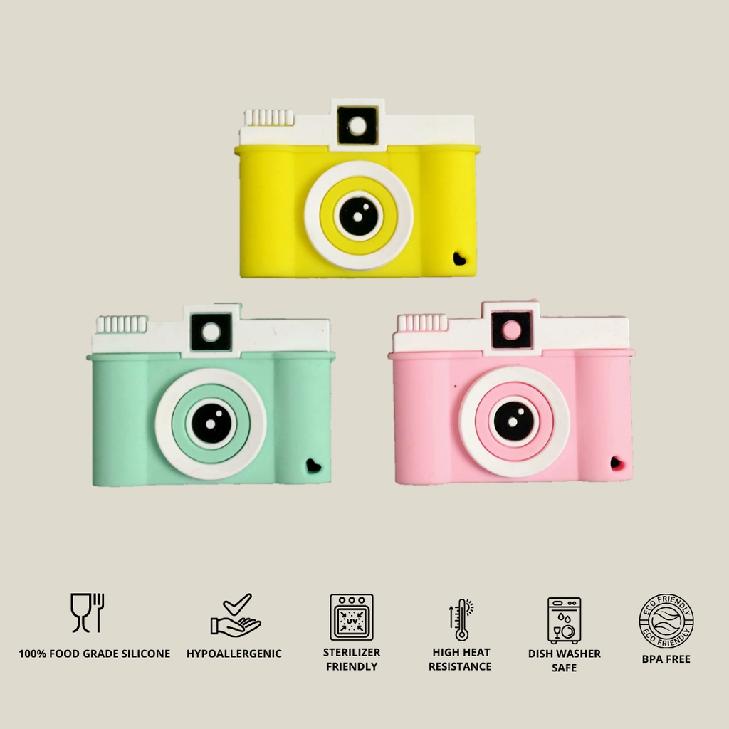 SILICONE BABY TEETHER  FUJI CAMERA