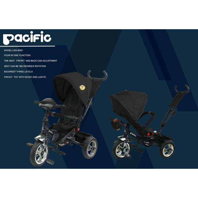 SEPEDA ANAK RODA 3 FULL MUSIC ADA LAMPU LMX809C