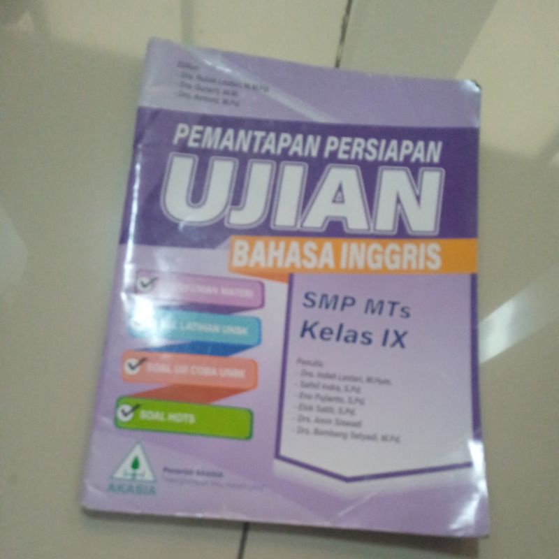 Pemantapan Ujian Bahasa Inggris SMP kelas 9 Akasia