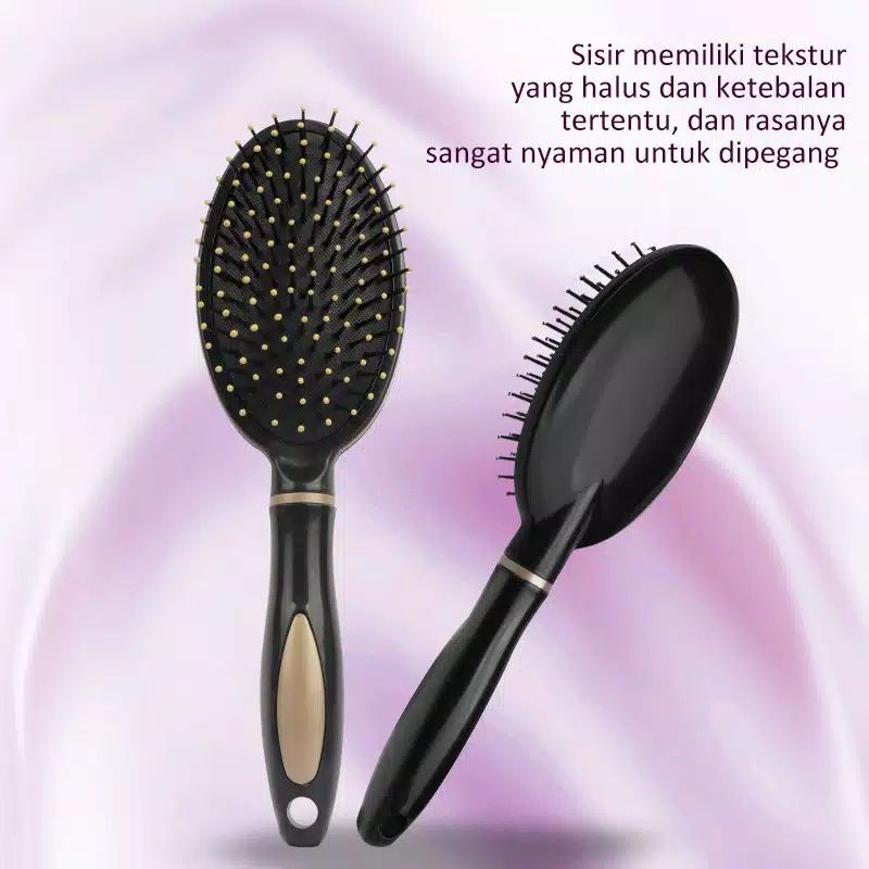 Sisir Rambut Premium Lembut Pijat Anti Statis / kusut Dengan Bantalan Udara