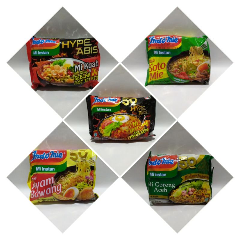 

Indomie seblak, ayam bawang, soto mie, aceh, ayam geprek