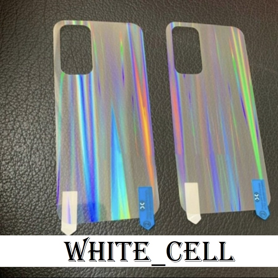 RENO 5 BACK SKIN AURORA CLEAR GARSKIN ANTI GORES BELAKANG TRANSPARAN D2