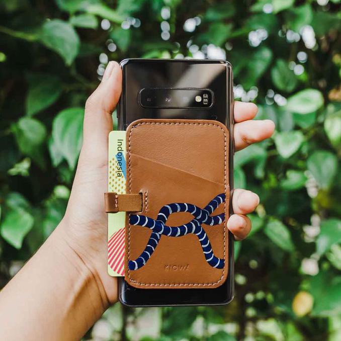 

HANDPAINTED KIOBI DETACHABLE WALLET - Lukis Brown