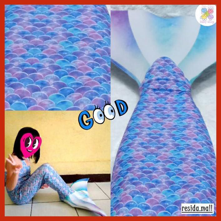 KANAMUSTOK- BAJU RENANG PUTRI DUYUNG KOSTUM MERMAID MADE IN INDONESIA COLOR - L, PINK AS -ASLI-SLII.