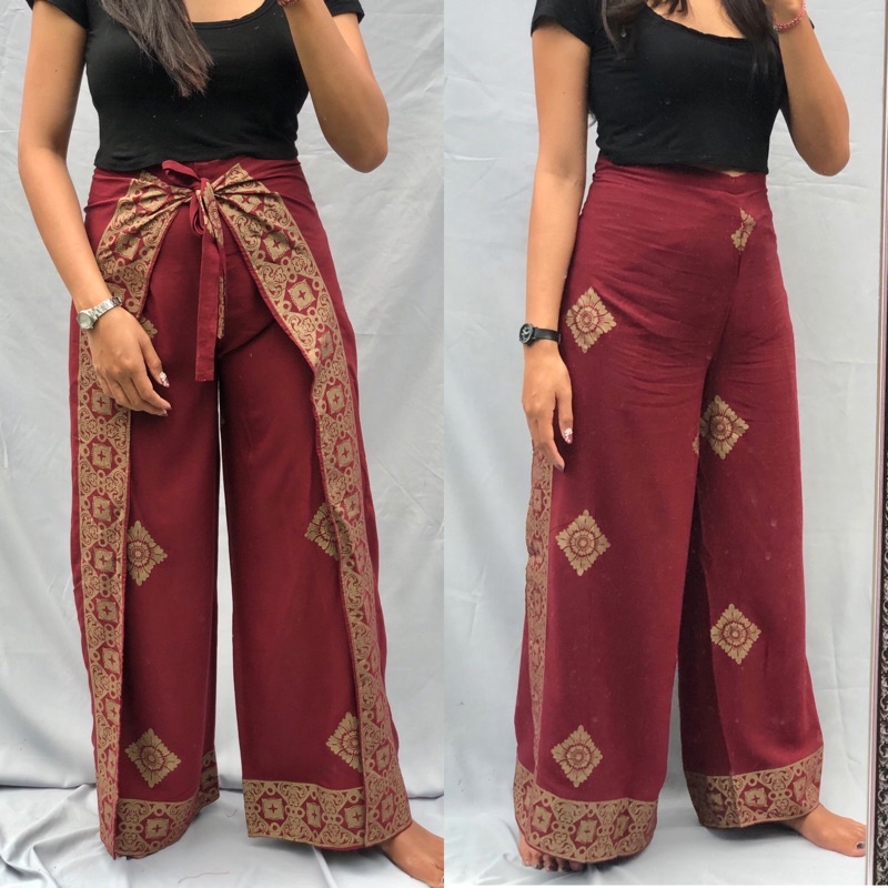WRAP PANTS MOTIF PRADHA  | CELANA KAPLER
