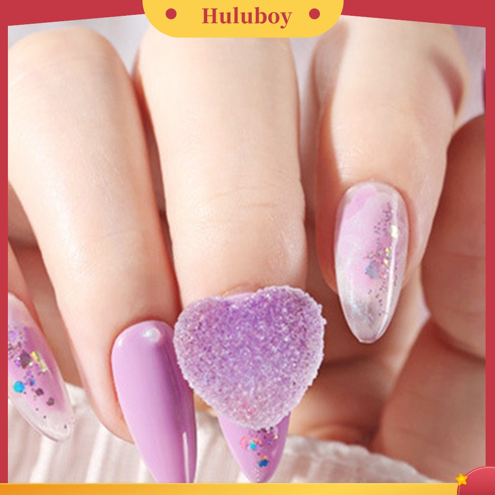 Huluboy Huluboy♡ 2 Kotak Aksesoris Dekorasi Nail Art Bentuk Hati Warna Campur