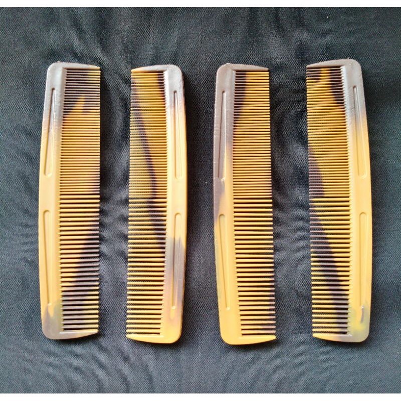 Sisir Rambut Twin Lurus Panjang Coklat combinasi/Sisir Coklat panjang 20cm