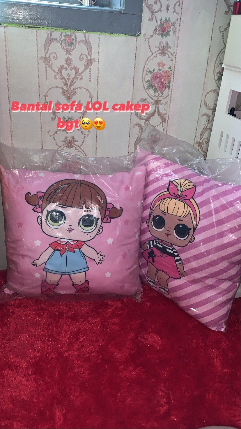 Bantal Sofa Lol Girl 40x40 Cm - Pusat Kado Murah