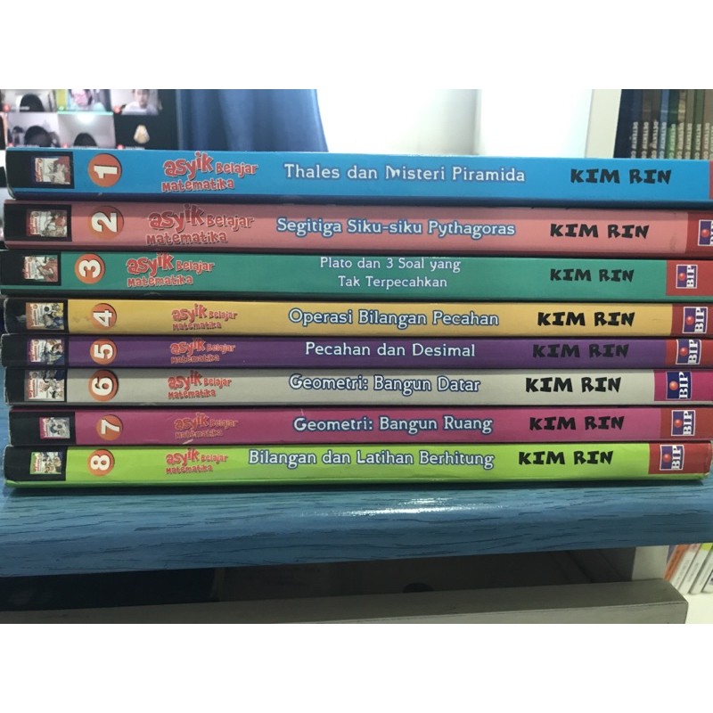 1 set Komik Pengetahuan Asyik Belajar Matematika (1-8) SECOND