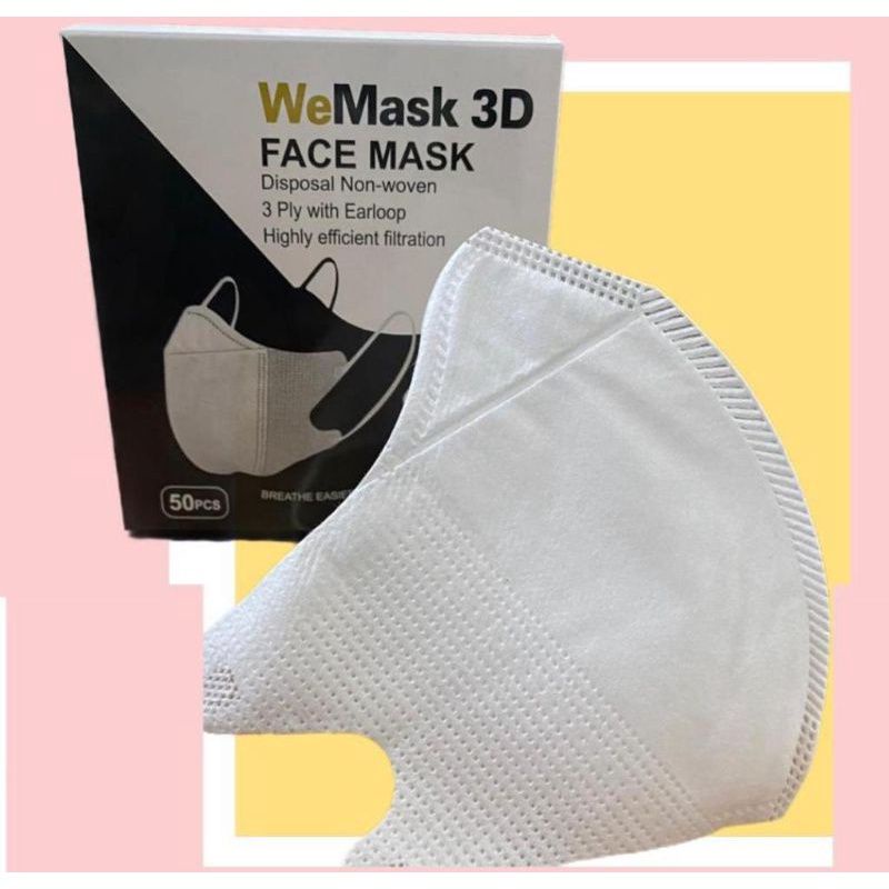 MASKER DUCKBIL 3ply Hitam &amp; putih eceran