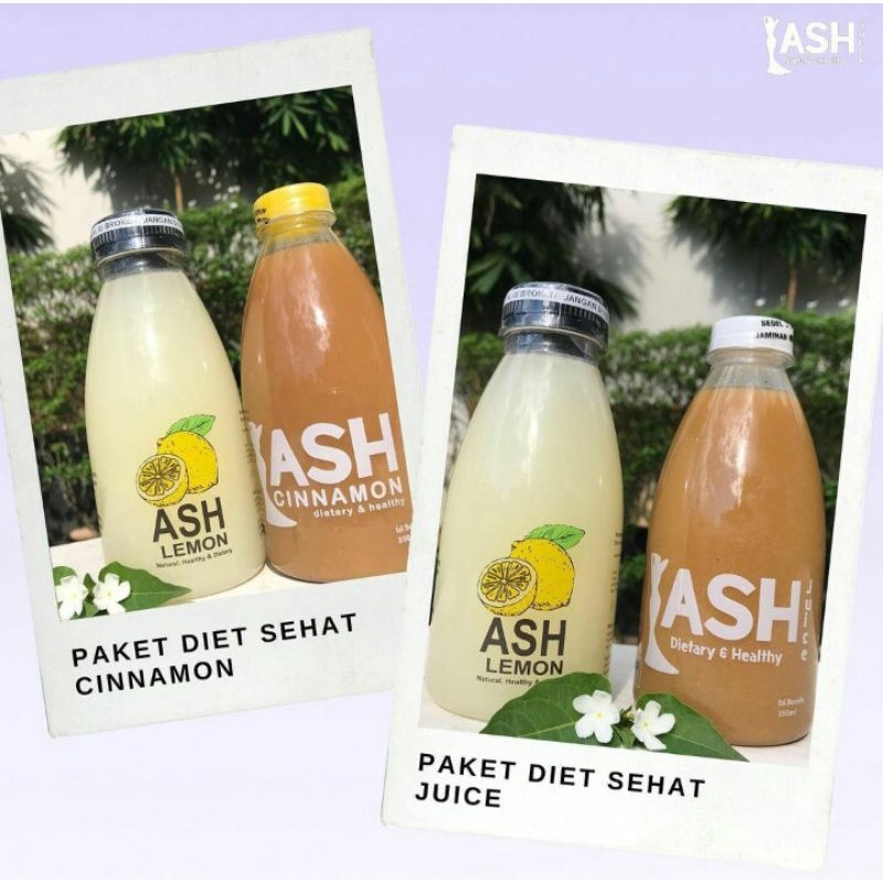 PAKET DIET SEHAT by ASHANTY, Ash Lemon, Ash Juice, Ash Cinnamon