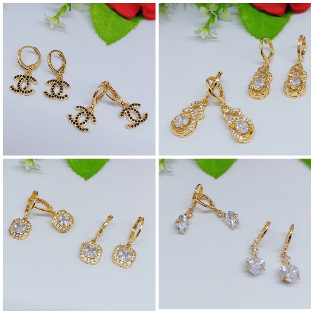 Anting xuping permata full A-D