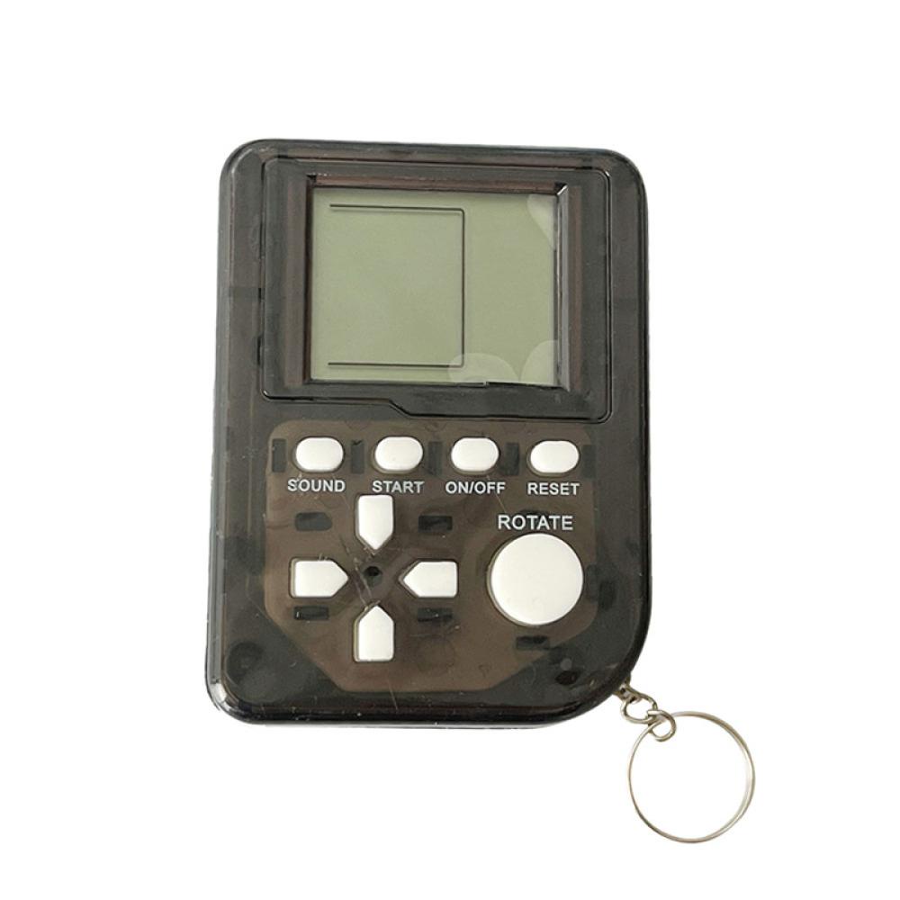 Timekey E3Q1 Konsol Game Tetris Mini Handheld Built-in 26 Games Warna Acak Dengan Gantungan Kunci