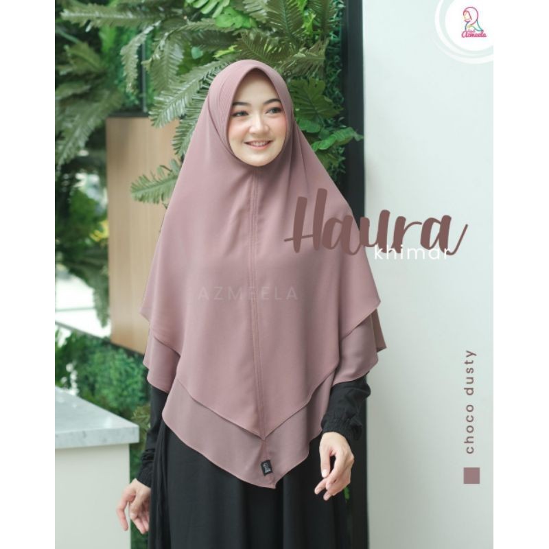 AZMEELA HAURA KHIMAR INSTANT 2 LAYER CERUTTY BABY DOL