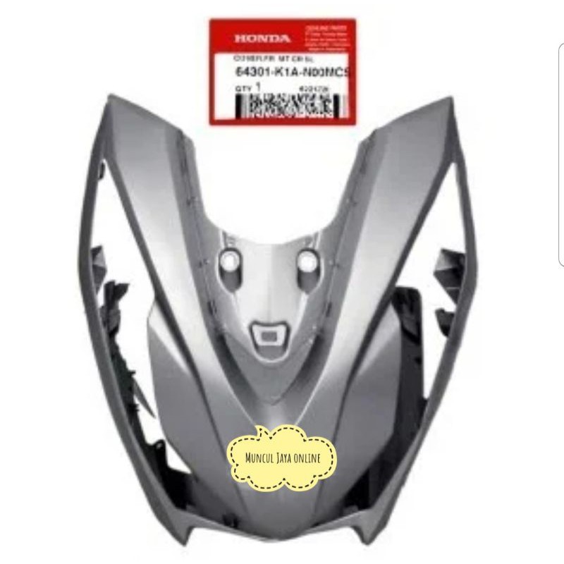 64301-K1A-N00MCS Cover front tameng Honda Beat 2020-2024 ECO Street K1A SILVER DOFF