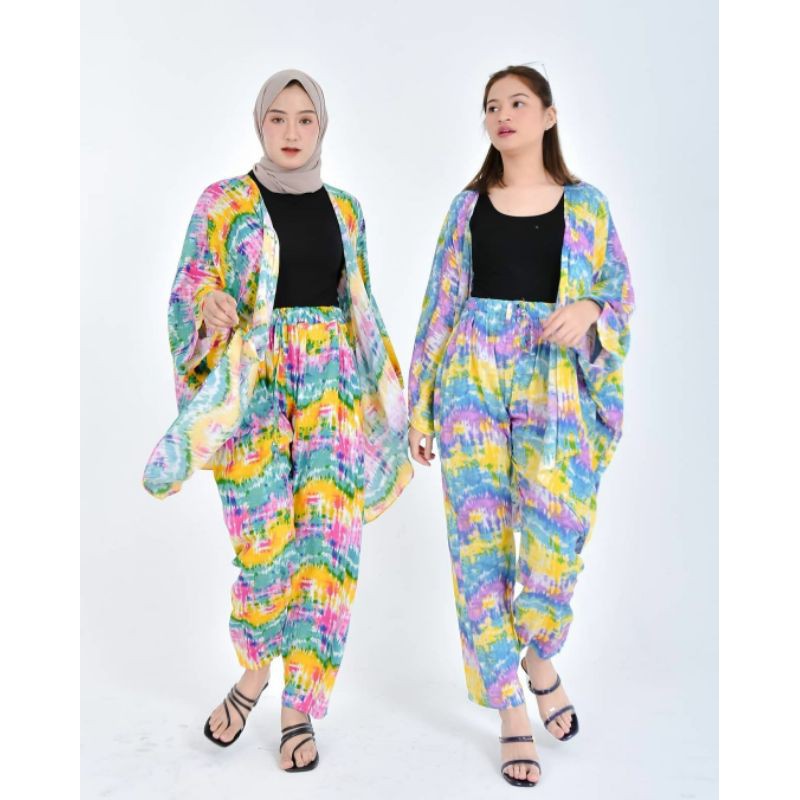 PAKAIAN WANITA - BATWING ONESET - SETELAN WANITA - BAJU TIDUR - SET CELANA - PAKAIAN TERLARIS