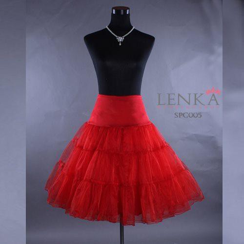 [PRODUK FAVORIT] ROK TUTU DALAMAN PENGEMBANG GAUN PESTA 2 LAYER MERAH SPC005