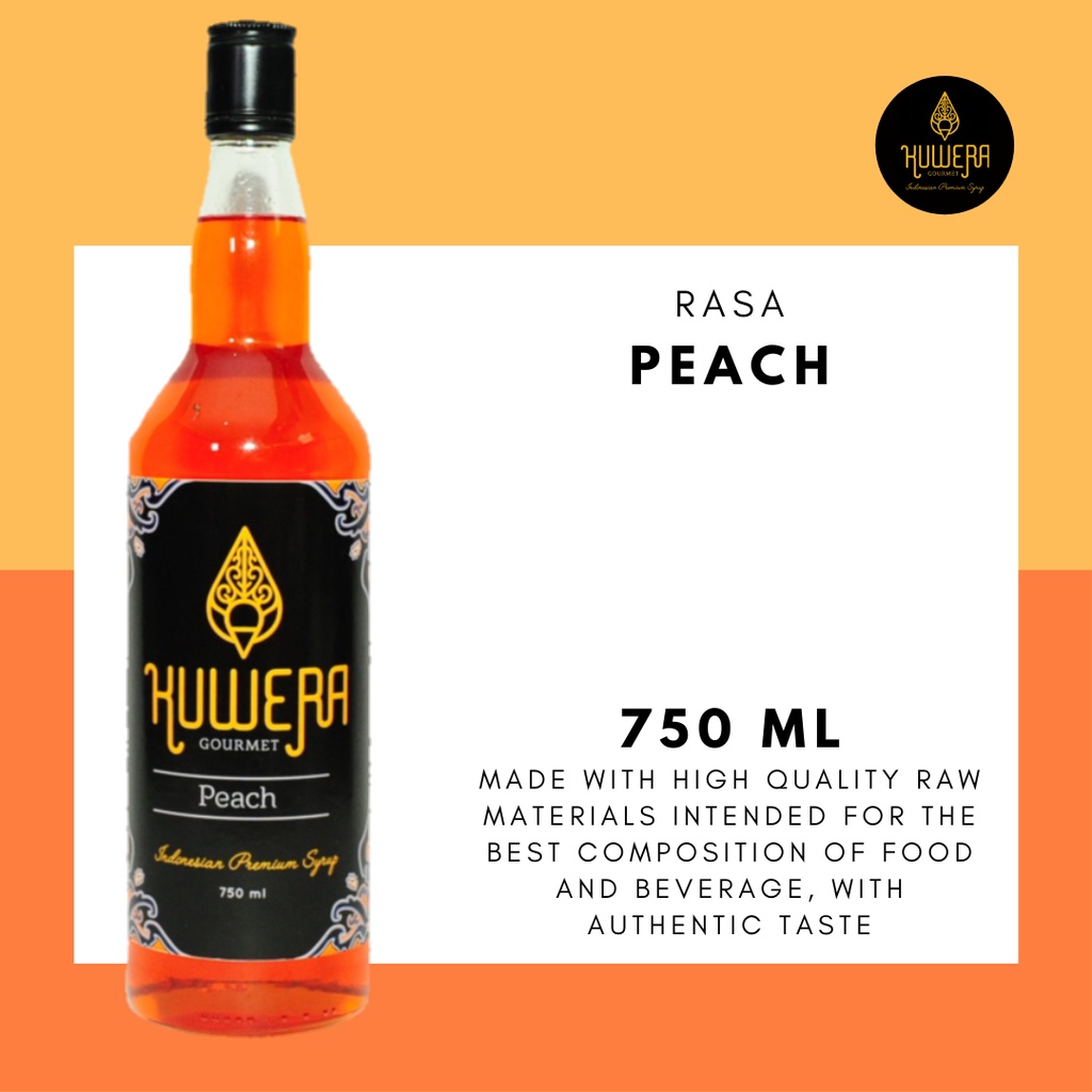 

Sirup Peach - Kuwera syrup 750 ml