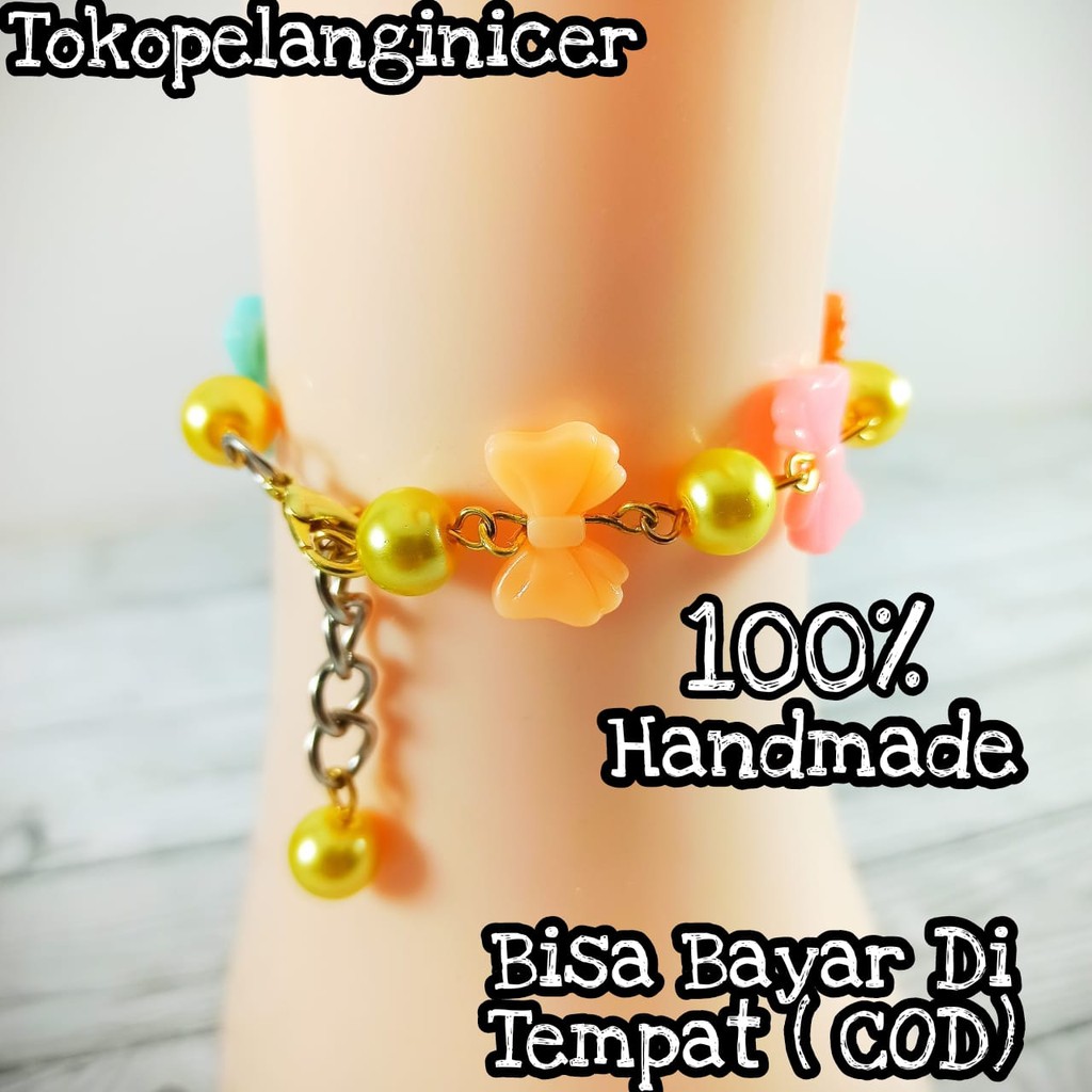 Gelang Handmade Unik/Gelang Etnik Unik/Gelang Manik Anak Fashion Aksesoris Korea By Tokopelanginicer