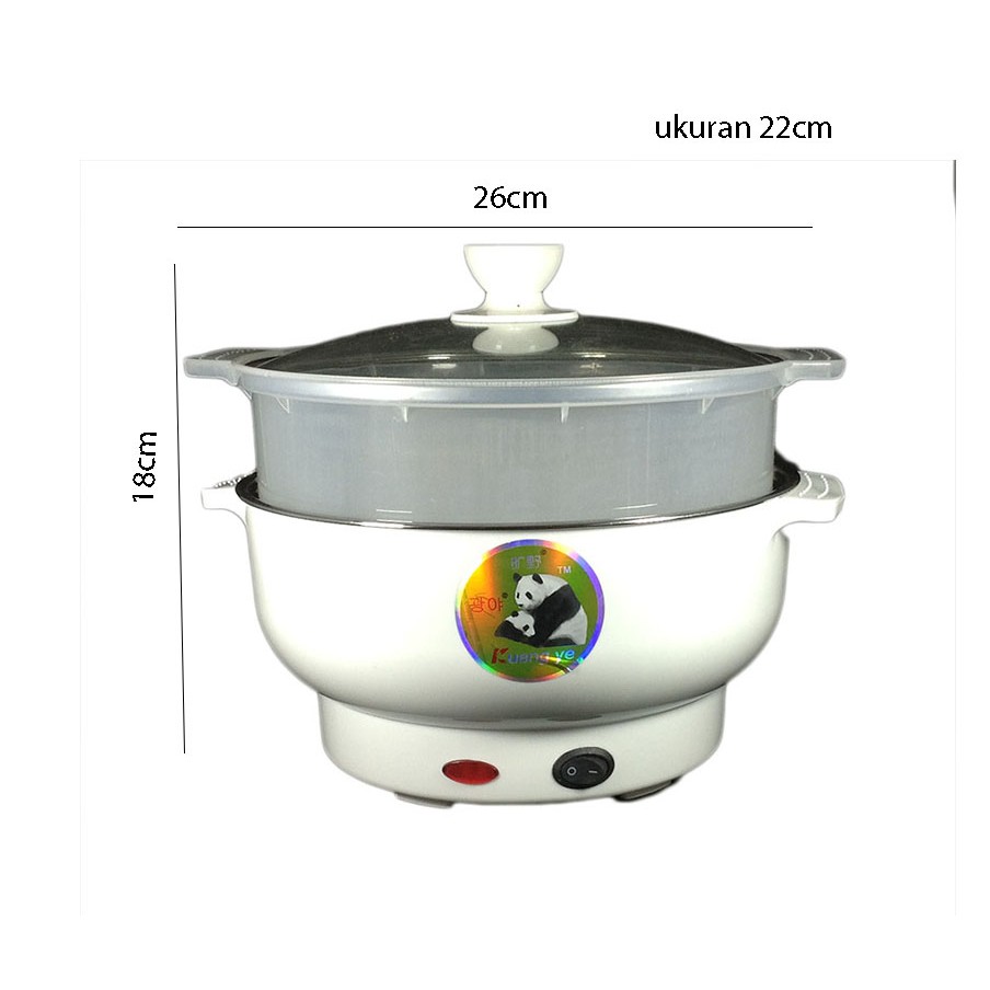 MUG LISTRIK 24CM ELEKTRIK PEMANAS LISTRIK MULTIFUNGSI MASAK DAN KUKUS