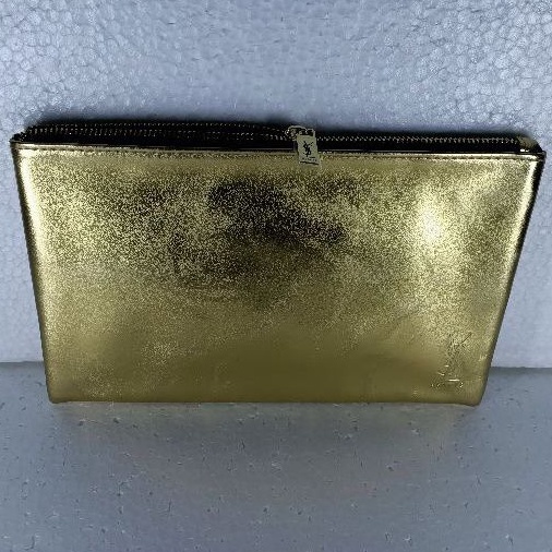 OriginaL Pouch Medium Flat YSL Beaute Gold Murah