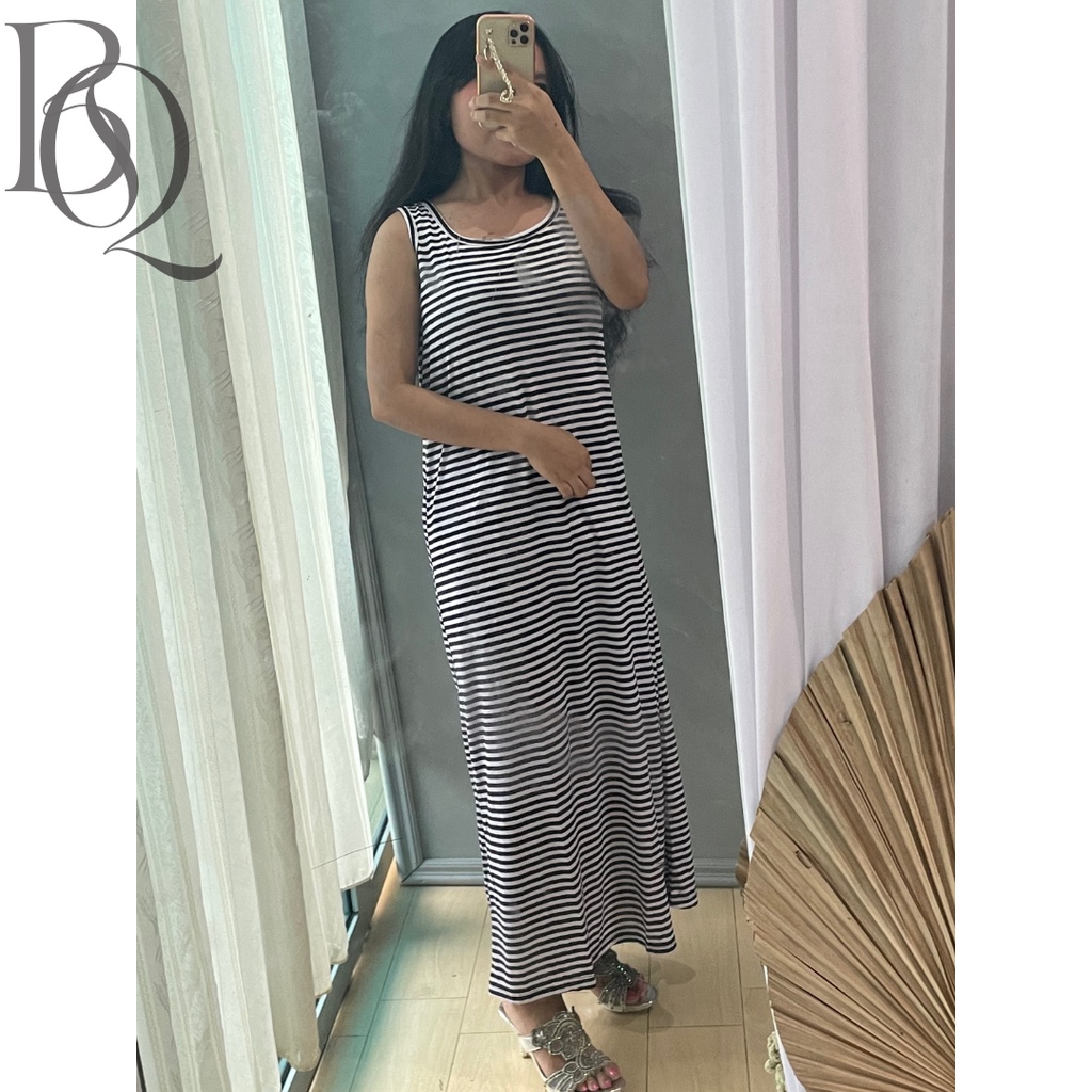 INNER DRES MAXI SALUR / LONG DRESS WANITA KOREAN / DRESS TANPA LENGAN WANITA PREMIUM