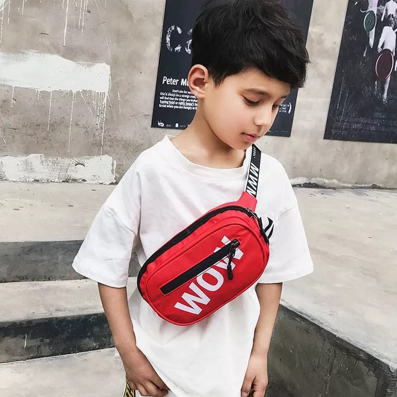 ST - tas selempang WOW tas unisex cewek cowok tas lucu tas kekinian
