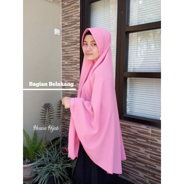 [HUSNA COLLECTION] Khimar Ped Jumbo 100cm x 125cm / Kerudung Ped Jumbo