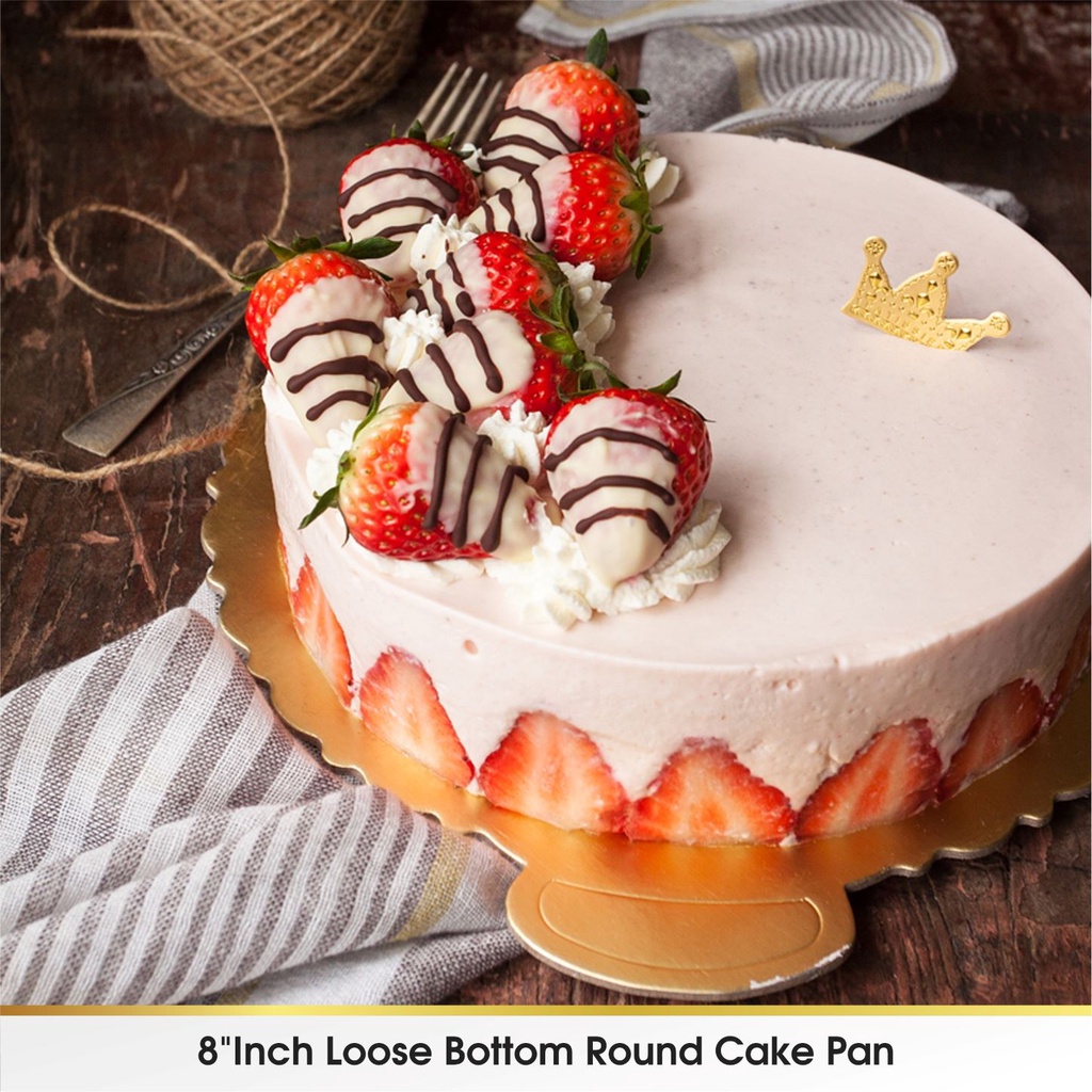 CHEFMADE Cetakan / Loyang Kue Roti Tart Bulat Anti Lengket Non Stick Bongkar Pasang