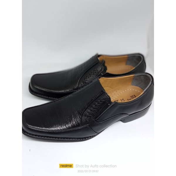 BT 791 Sepatu Pantofel Black Tower Sepatu Pantofel Pria Tali Formal Kulit Asli Sepatu Pentopel Kantor