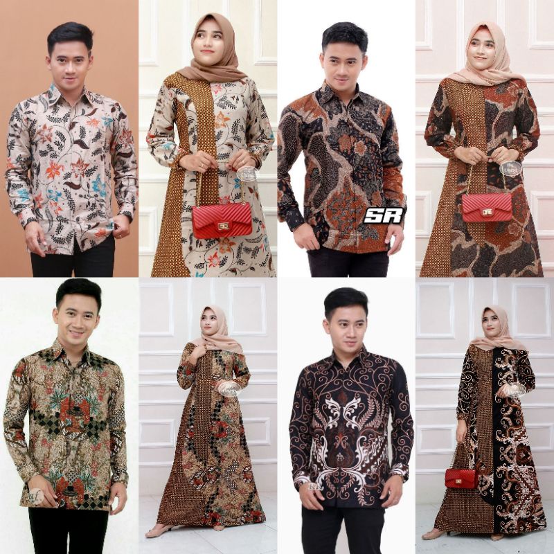 COUPLE GAMIS KELUARGA BATIK SARIMBIT