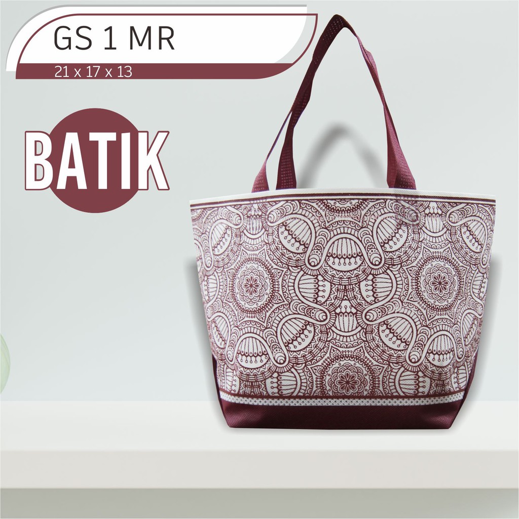 

[Cod] Goodie Bag Souvenir Tas Souvenir Motif Batik Ukuran 21x17x13