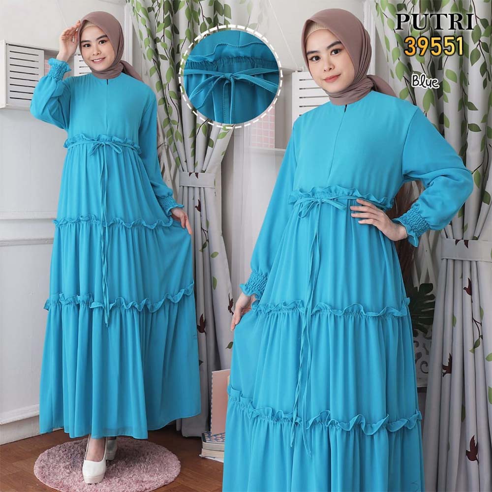 Gamis Busui Jumbo Ceruty Umpak Mewah Putri