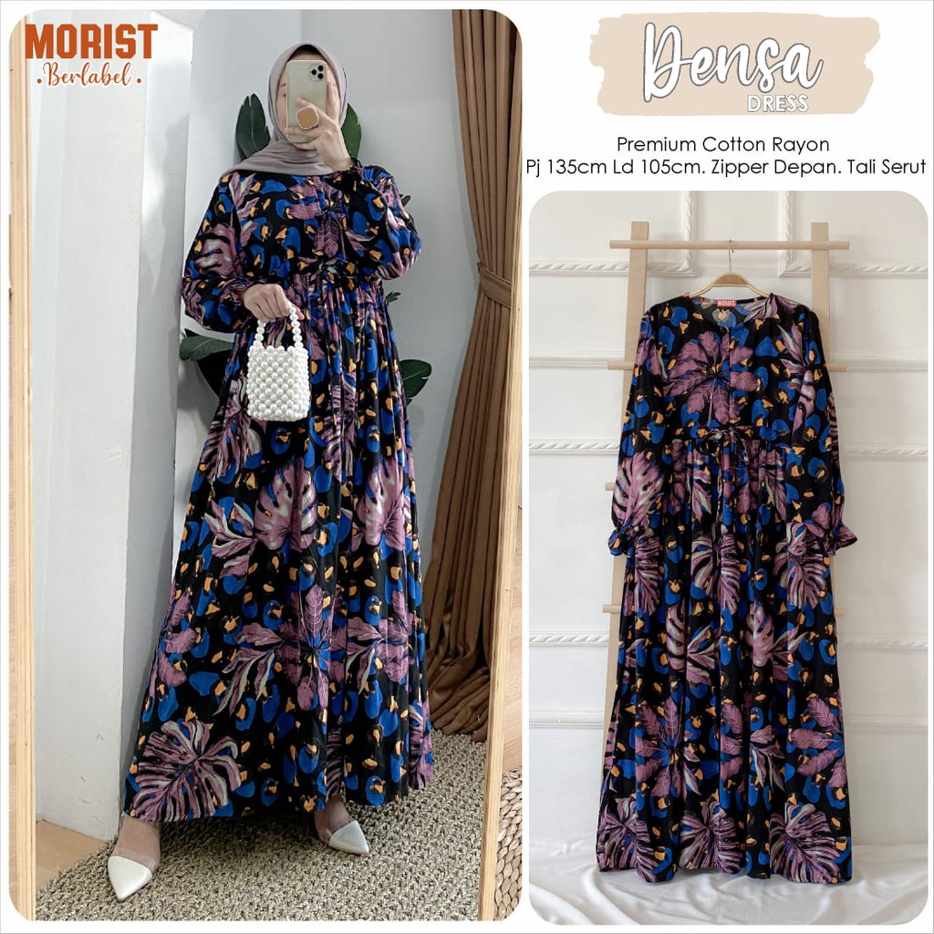 Densa Dress Gamis Jumbo Catton Rayon Produk Original Morist Berlabel | Produk Baru