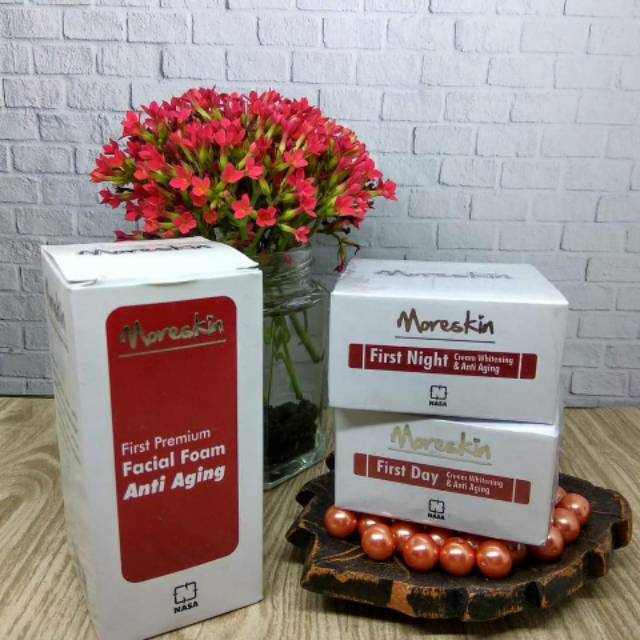 [CREAM EXTRA SERUM PAKET GLOWING NASA] MORESKIN ANTI AGING