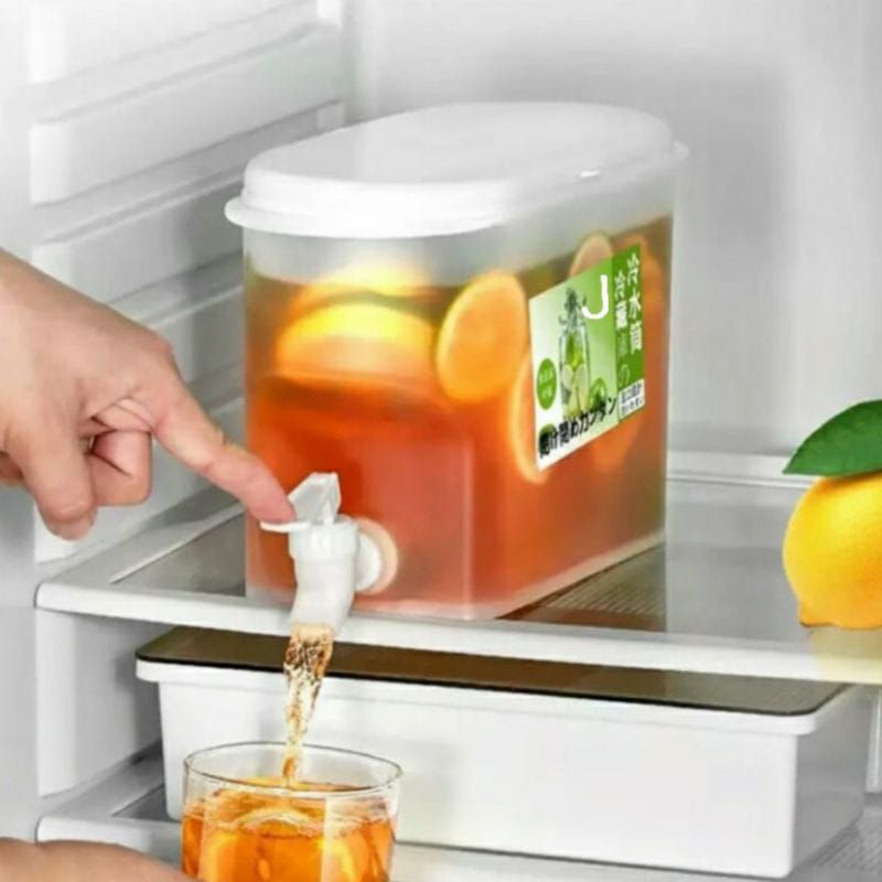 Dispenser  Air Dingin Kulkas Juice Tempat Air Es 3.5 LITER Dispenser ketel tempat botol galon teko air kulkas minum 3.5L water kulkas air dingin dengan kran keran jus juicer portable serbaguna