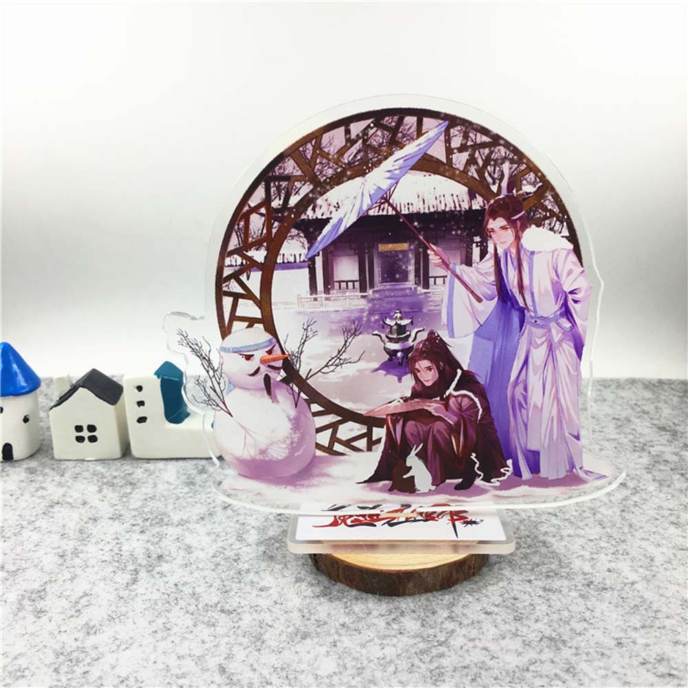 Needway  Fashion Mo Dao Zu Shi Acrylic Figure Model Toys Acrylic Stand Figure Grandmaster of Demonic Decoration Toys Collection Model Fans Gift Desktop Standing Card Lan WangJi Figure Model Plate