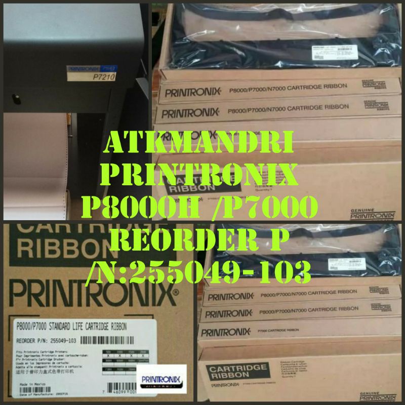 PRINTRONIX RIBBON P8000 /P7000 REORDER P /N :255049-103 ORIGINAL