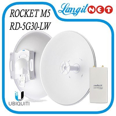 Terbaru ROCKET M5 + DISH AIRMAX RD-5G30-LW LIGHTWEIGHT