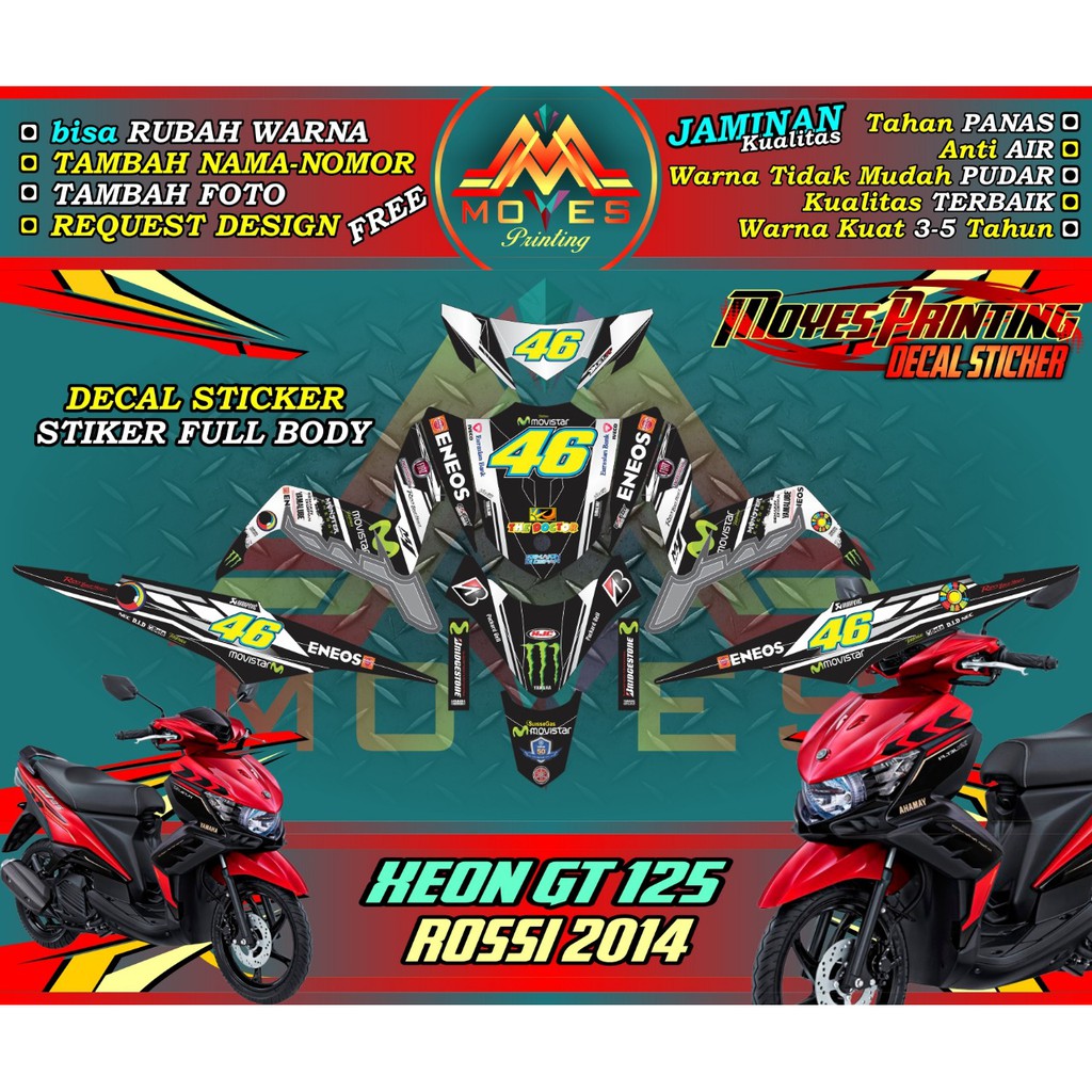 stiker xeon gt fullbody-decal xeon gt fullbody racing-stiker motor xeon gt fullbody-spec c