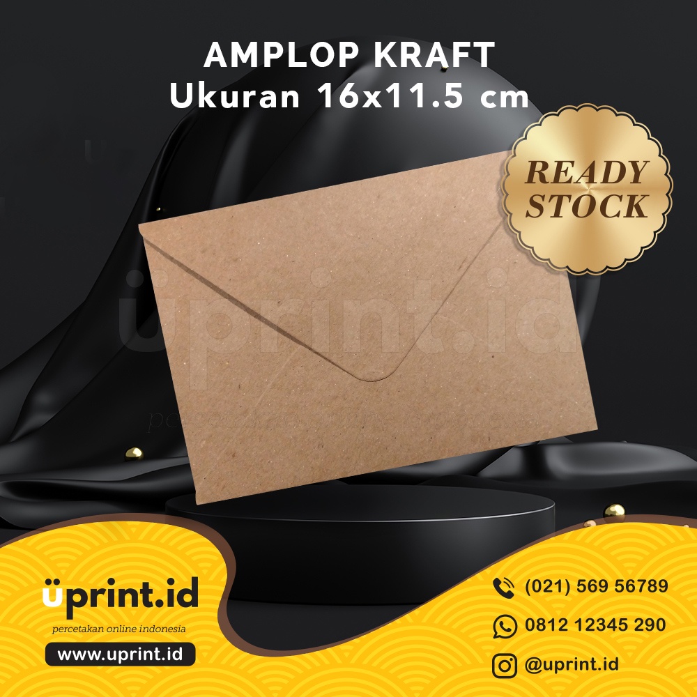 

Amplop Kraft | Amplop Polos | Amplop Kraft Polos | 16x11.5 cm