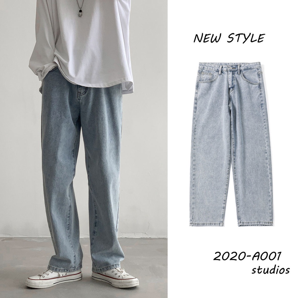 Celana Jeans Pria Kulot Oversize