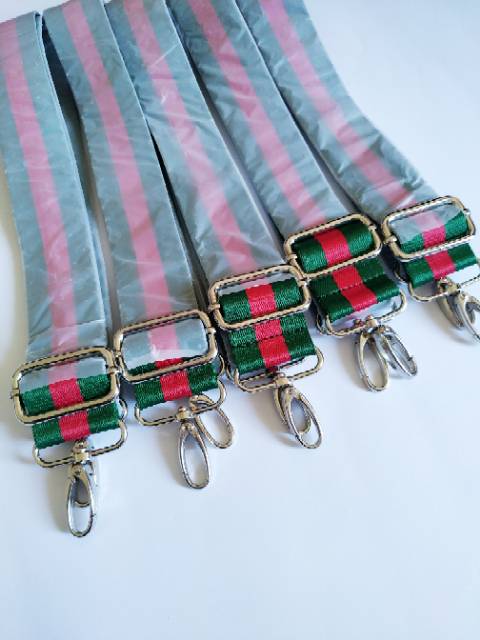 longstrap/tali slempang motif gucci hijau 38 nkln