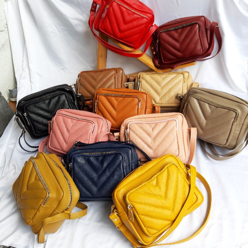 TAS KULIT WANITA/TAS KULIT ORI/TAS KULIT SAPI ASLI/TAS SLEMPANG WANITA