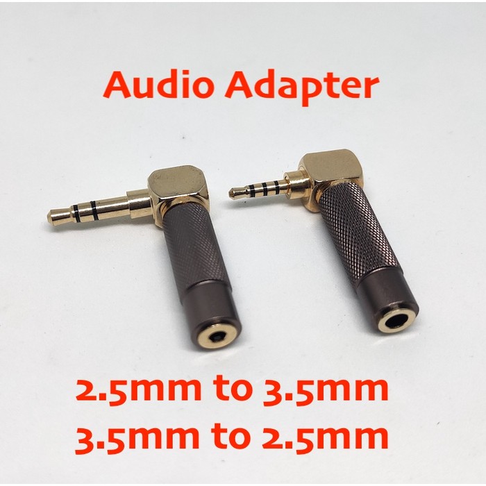 Audio Jack Adapter For 3.5mm to 2.5mm to 3.5mm Oyaide Premium Quality